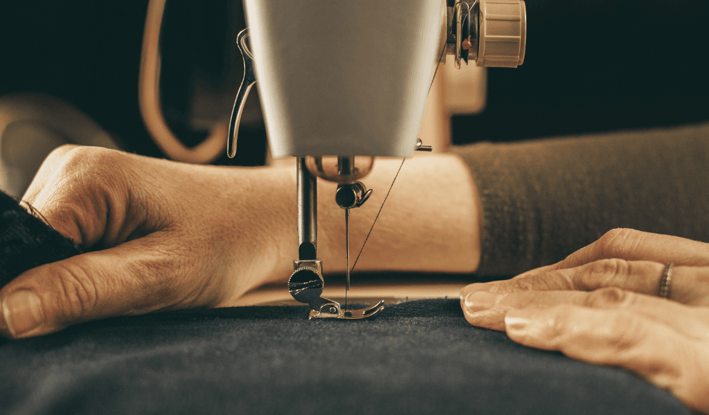 making a dummy with a sewing machine