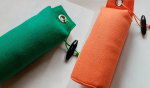 Choosing the Right Colours for Gundog Training Dummies 5 orange and green gun dog dummies