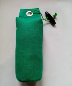 green canvas gun dog training dummy